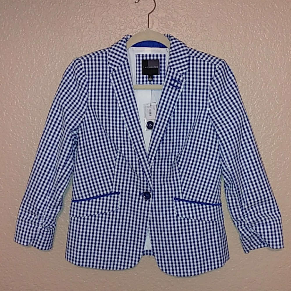 The Limited checkered blazer